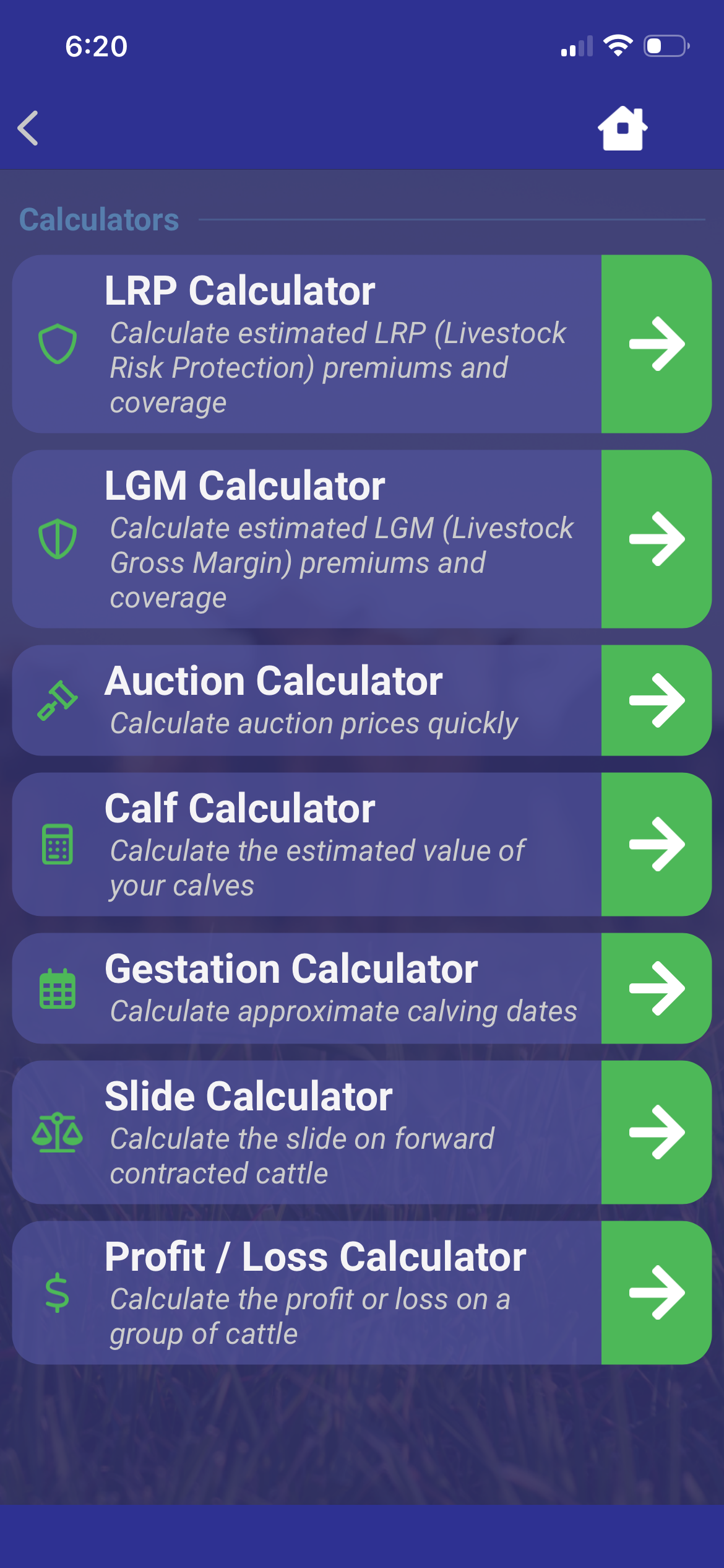 Calculators Screenshot